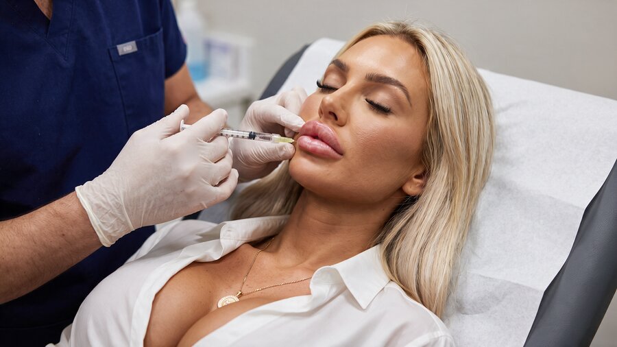 Chloe at a cosmetic touch-up appointment